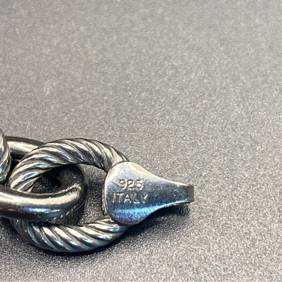 Set Necklace & Bracelet Milor italy. Black Gunmetal color - Picture 5 of 8